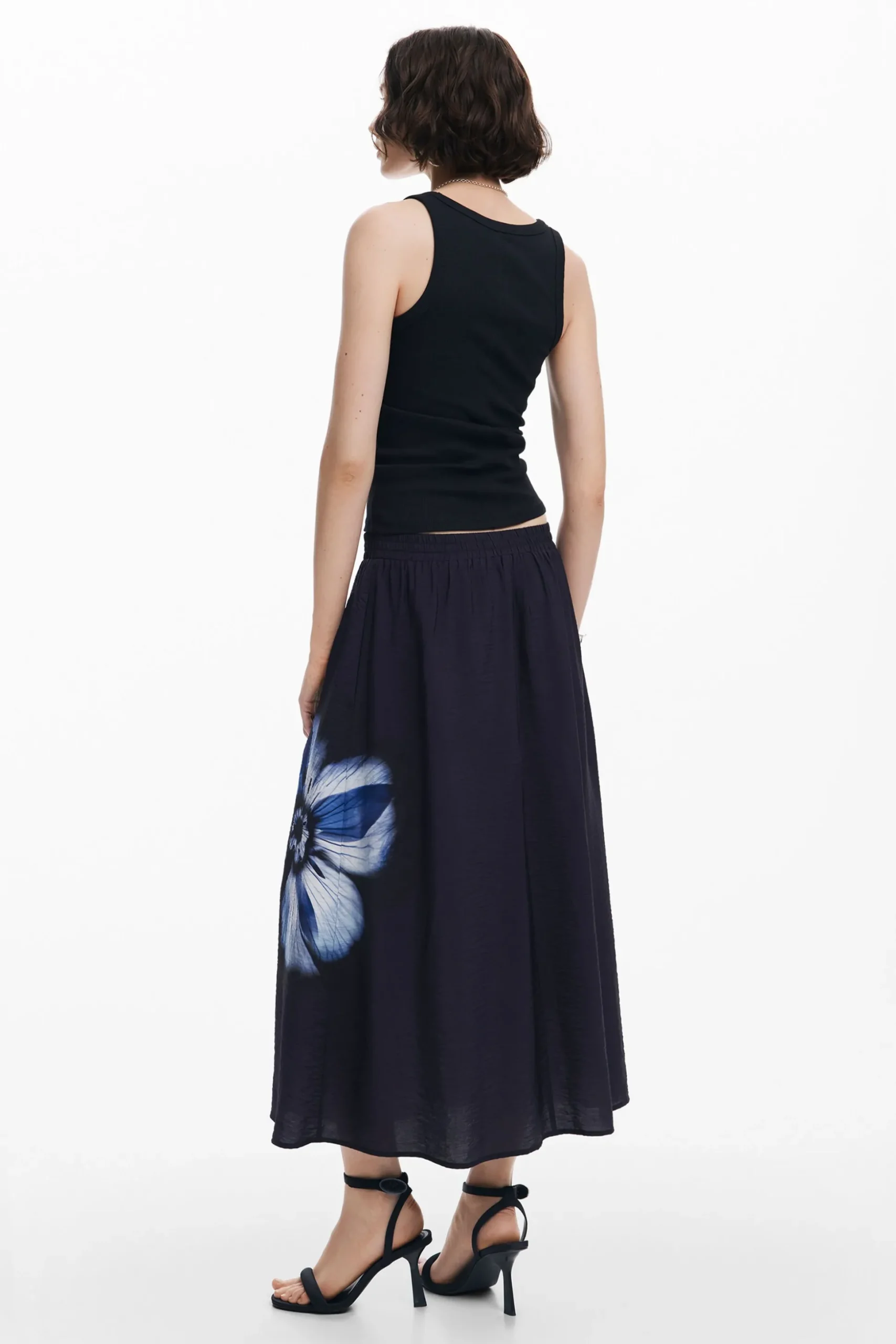 Long floral skirt