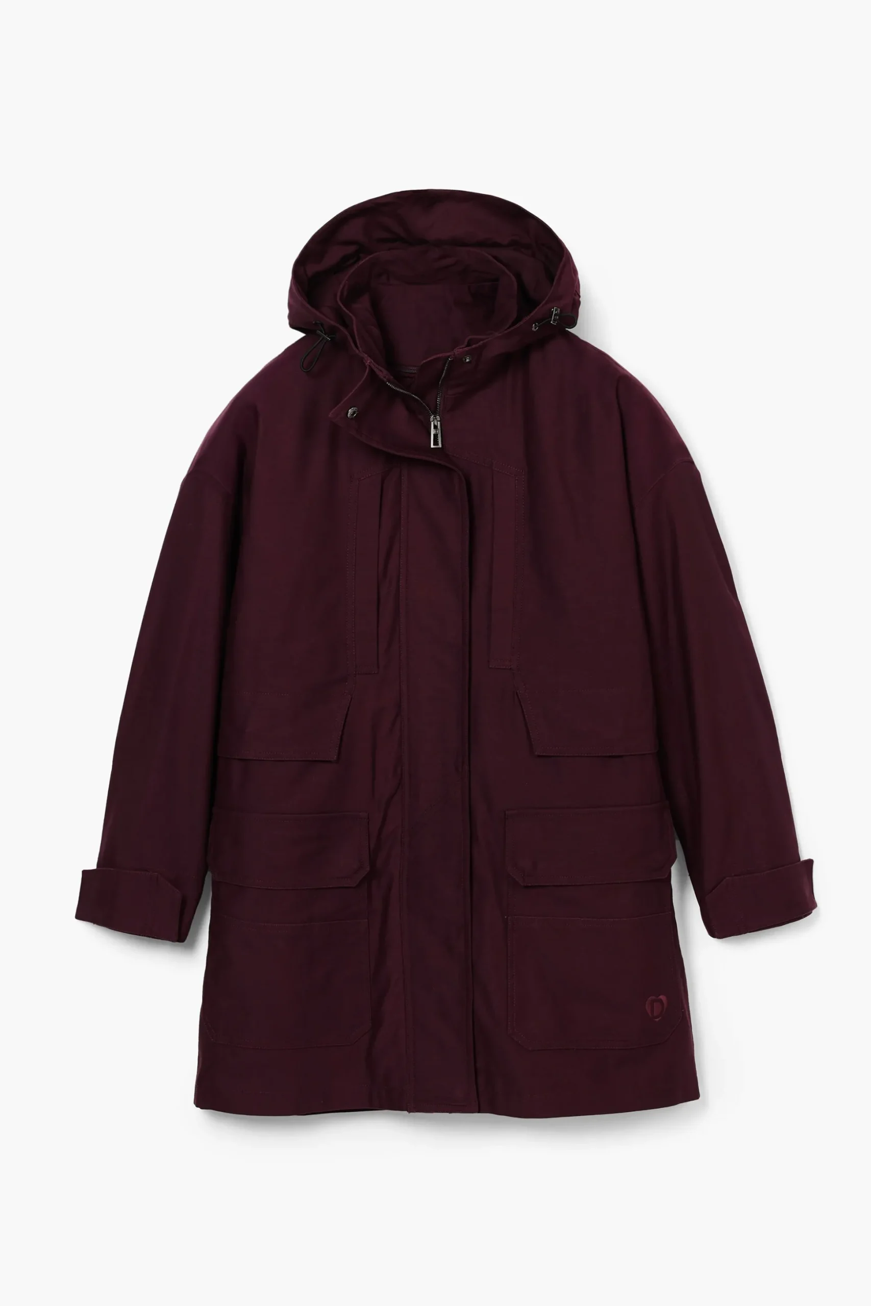 Long jacket with patches