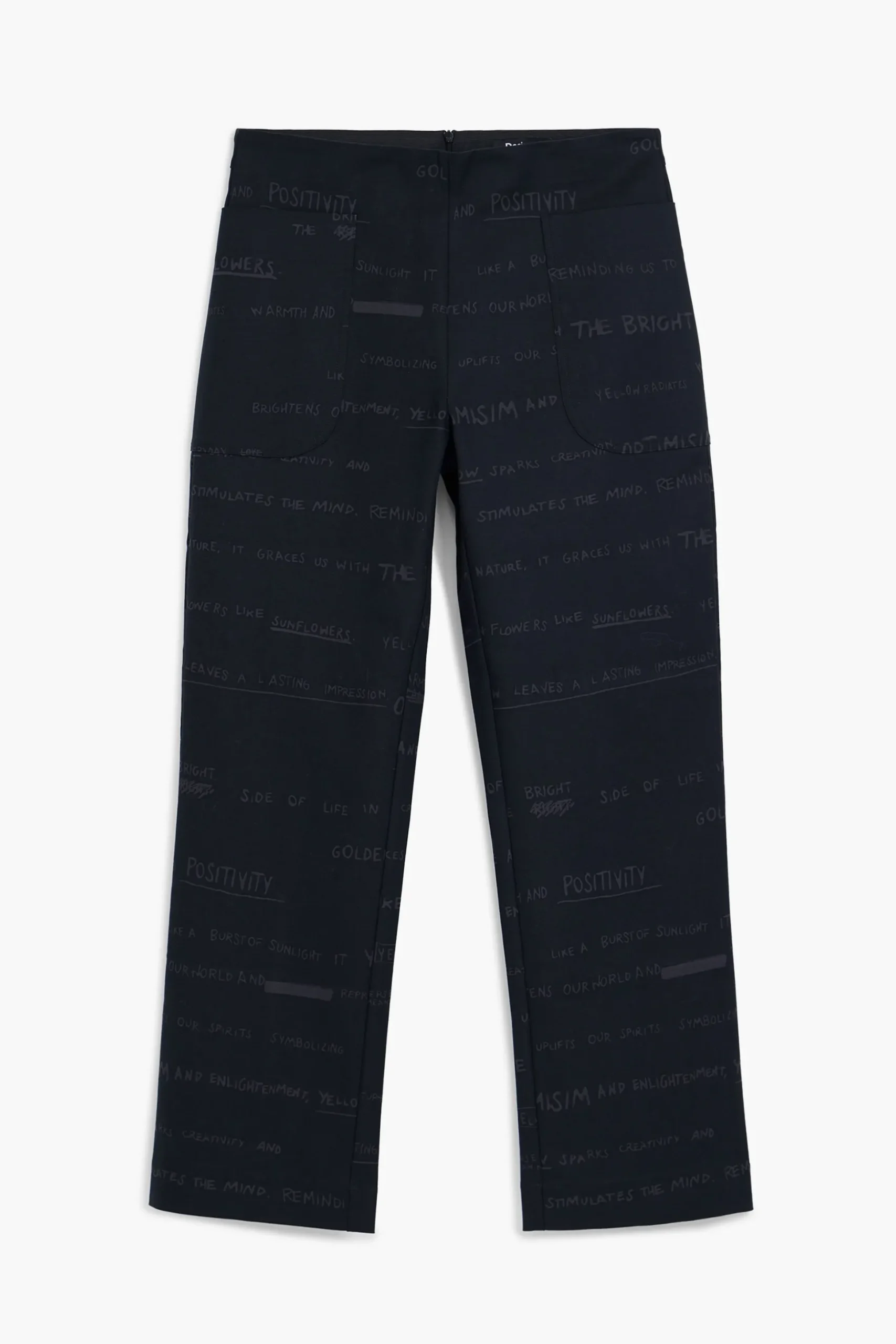 Long pants with phrases