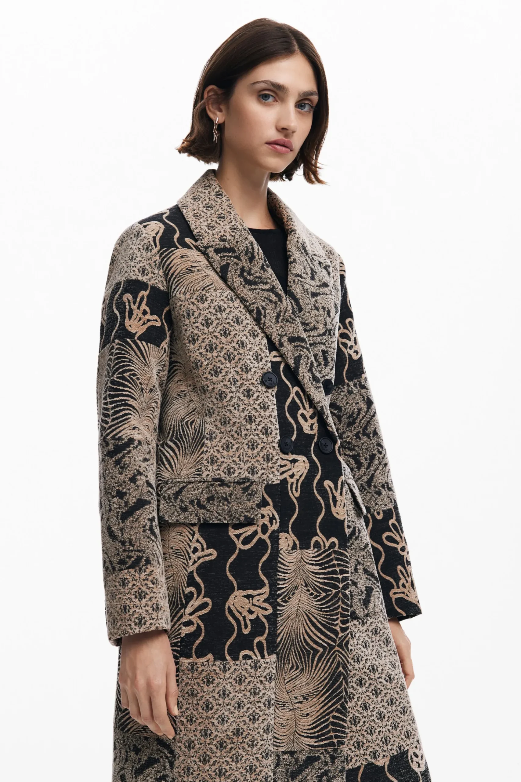 Long patch coat