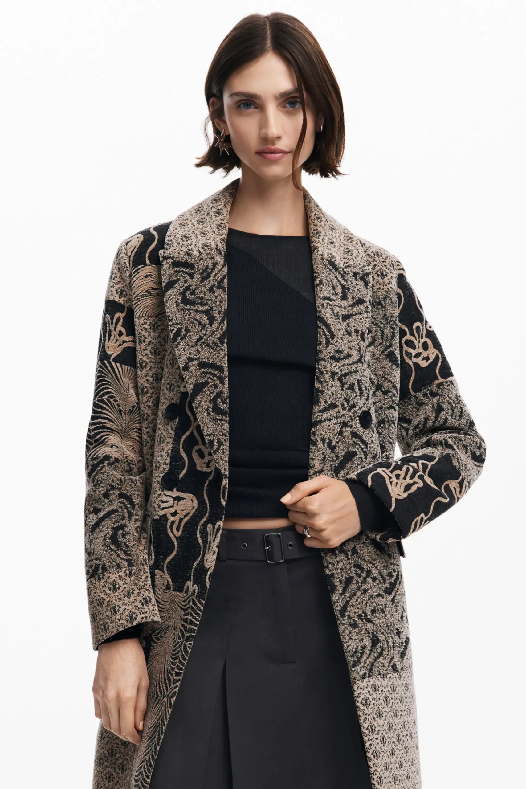 Long patch coat