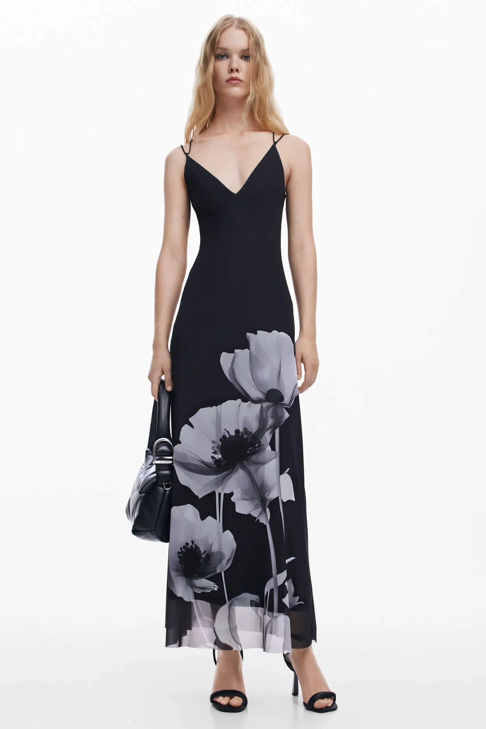 Long poppy dress