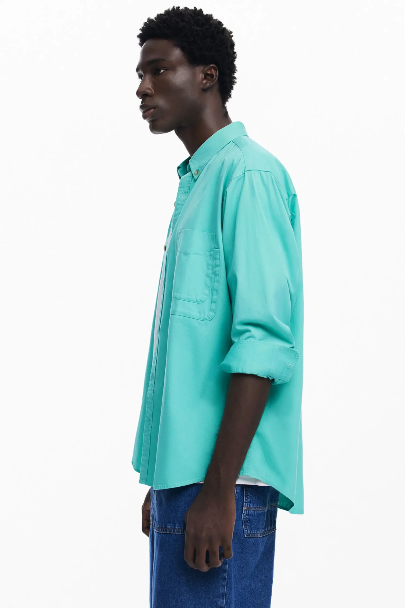 Long-sleeve cotton shirt