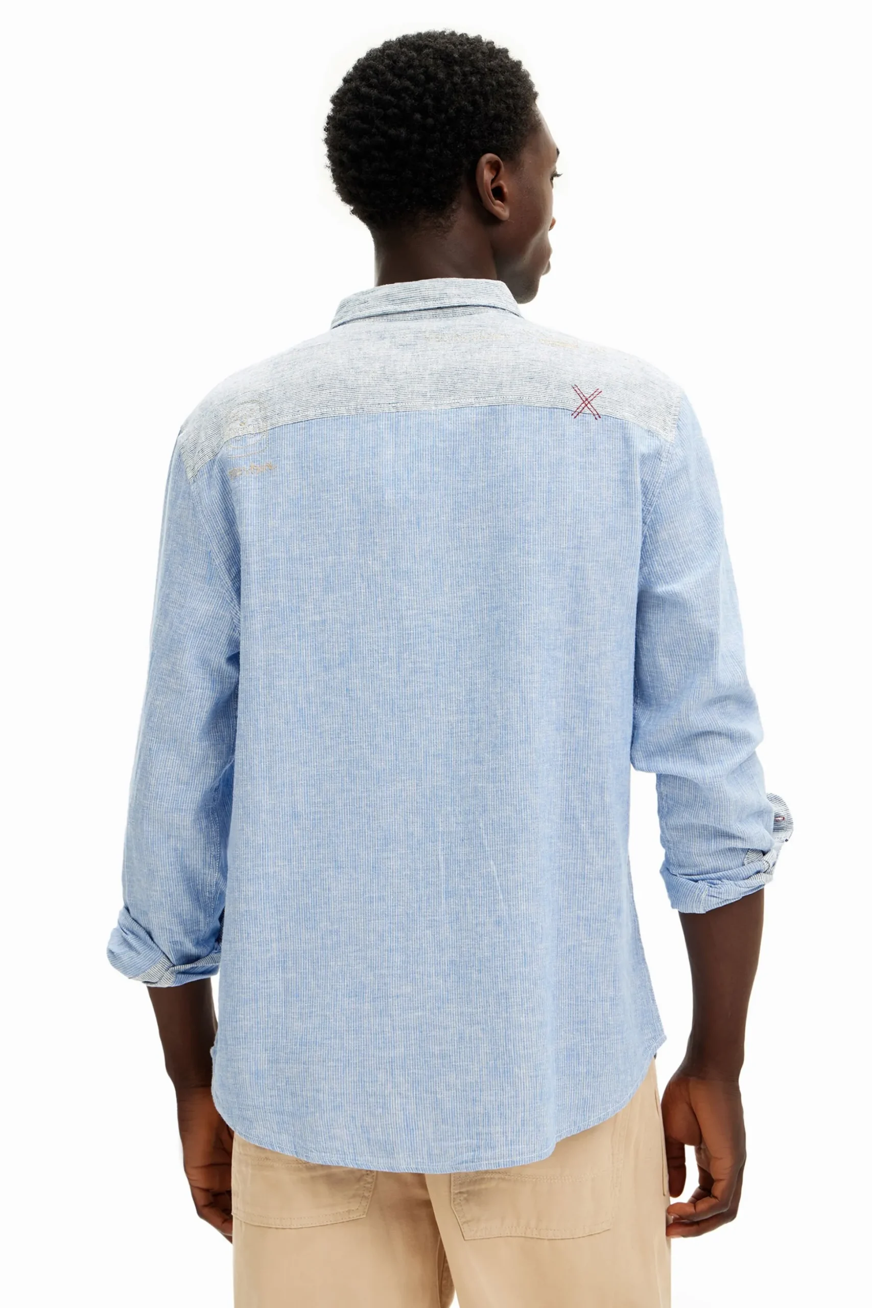 Long-sleeve grunge shirt