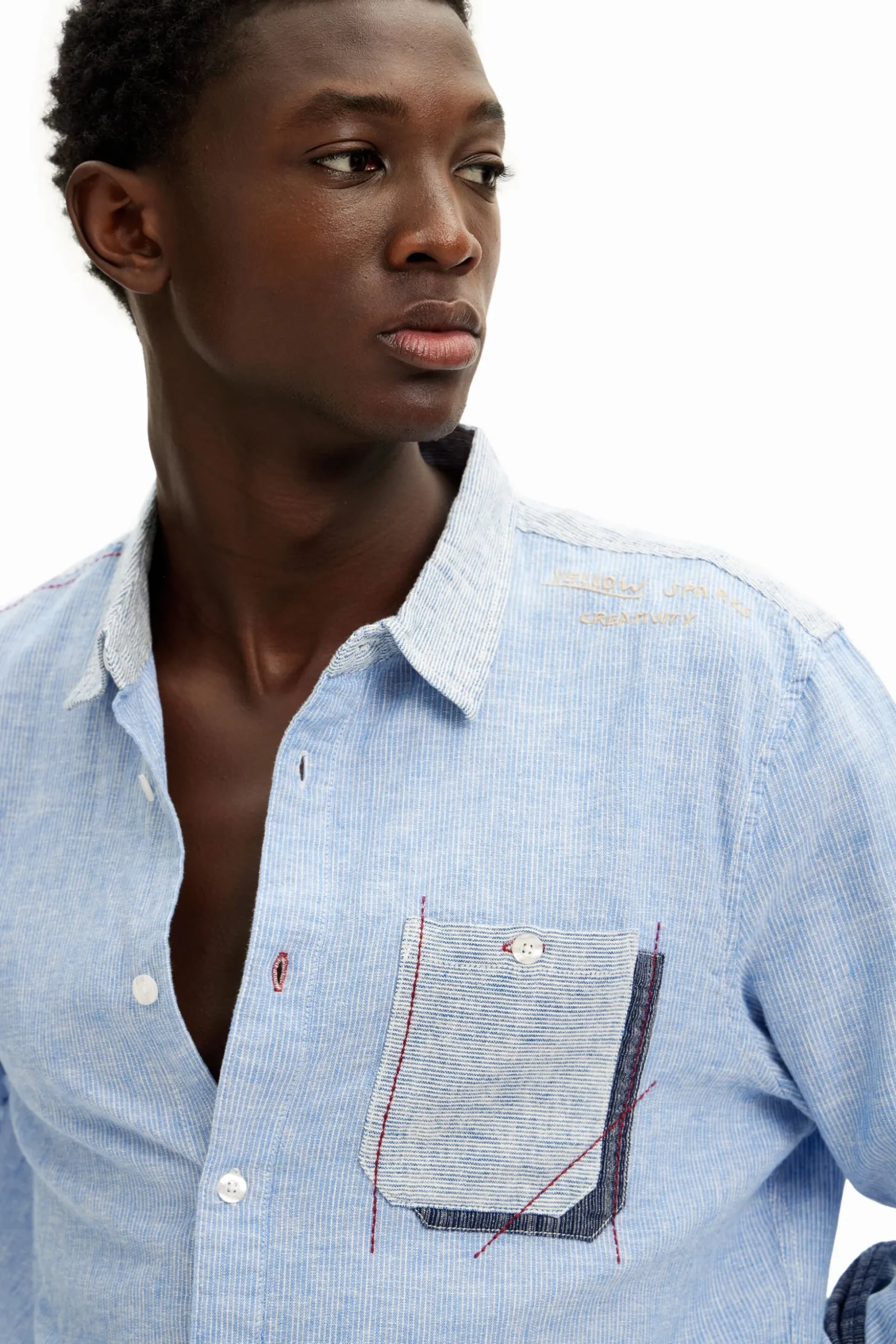 Long-sleeve grunge shirt