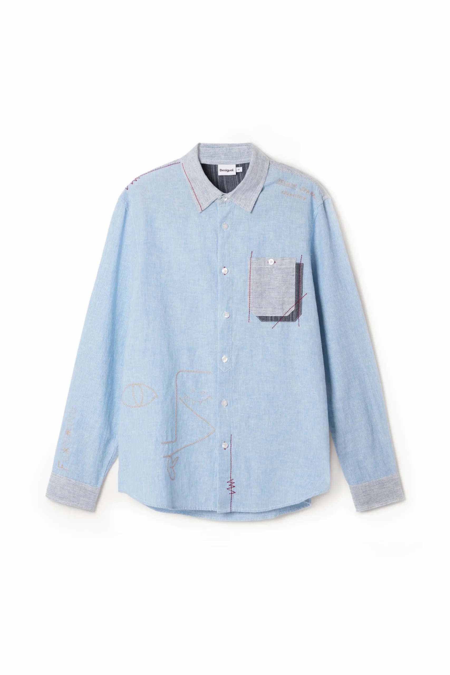 Long-sleeve grunge shirt