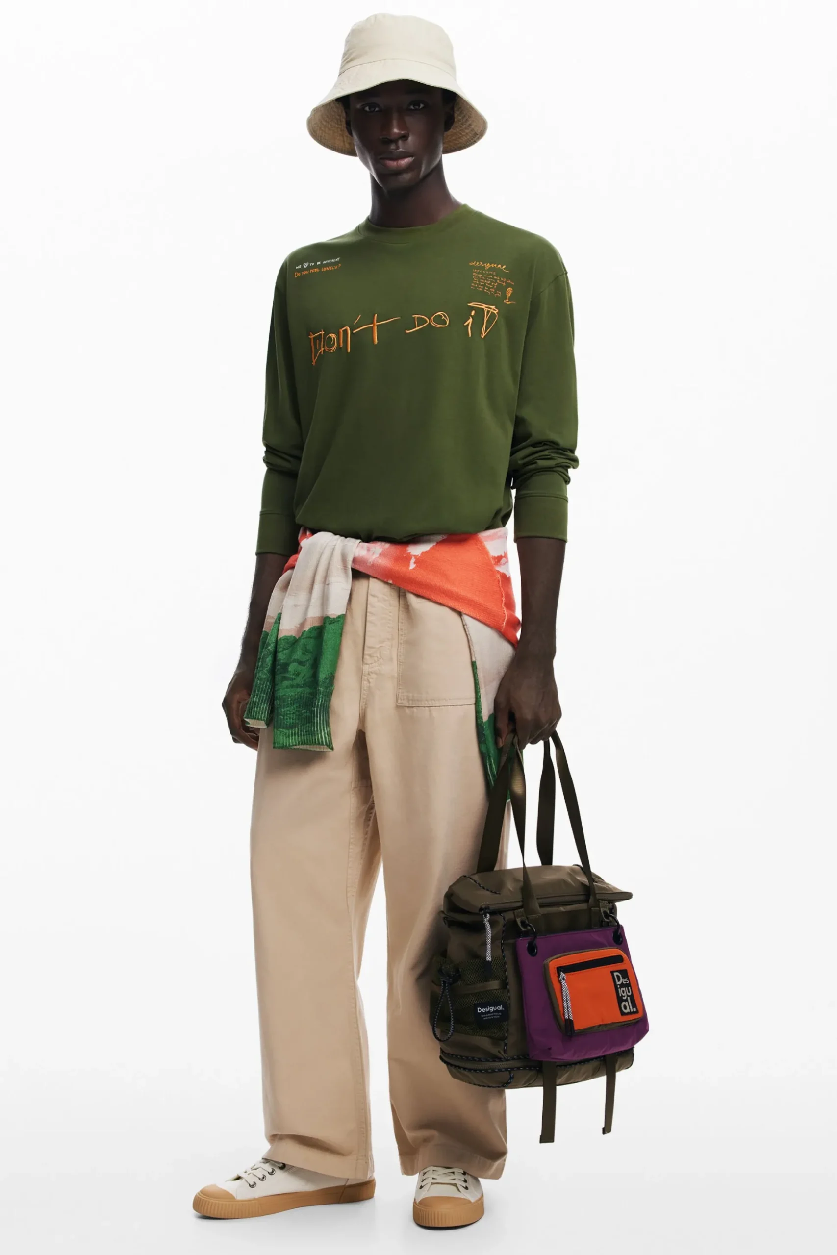 Long-sleeve message T-shirt