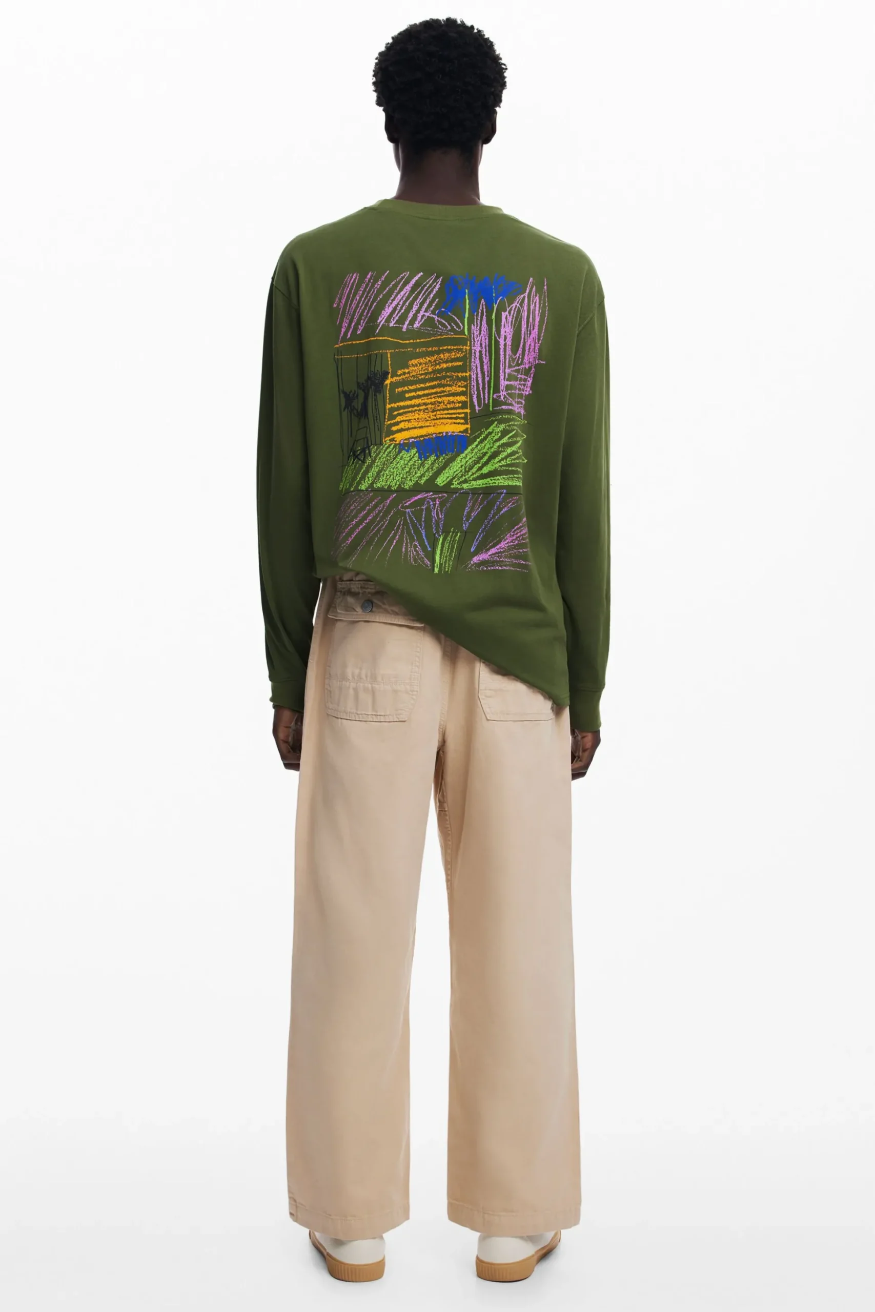 Long-sleeve message T-shirt