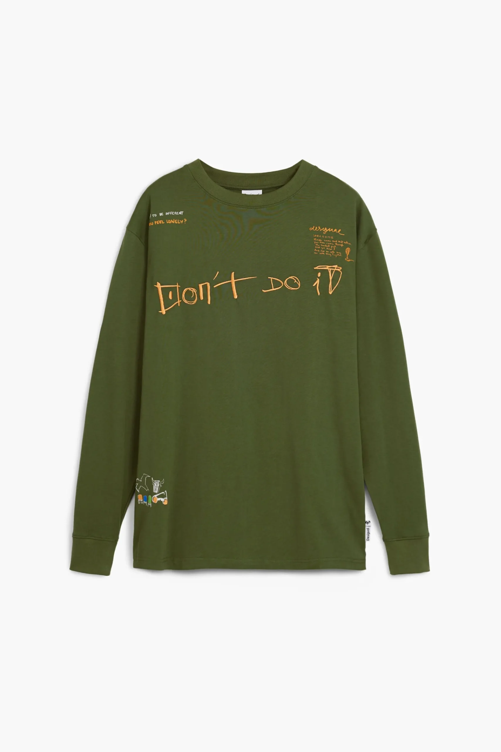 Long-sleeve message T-shirt