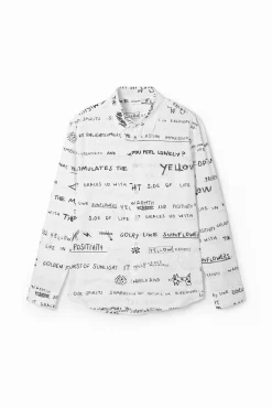 Long-sleeve shirt with lettering