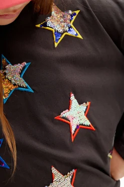 Long-sleeve star T-shirt