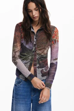 Long-sleeve T-shirt autumn forest
