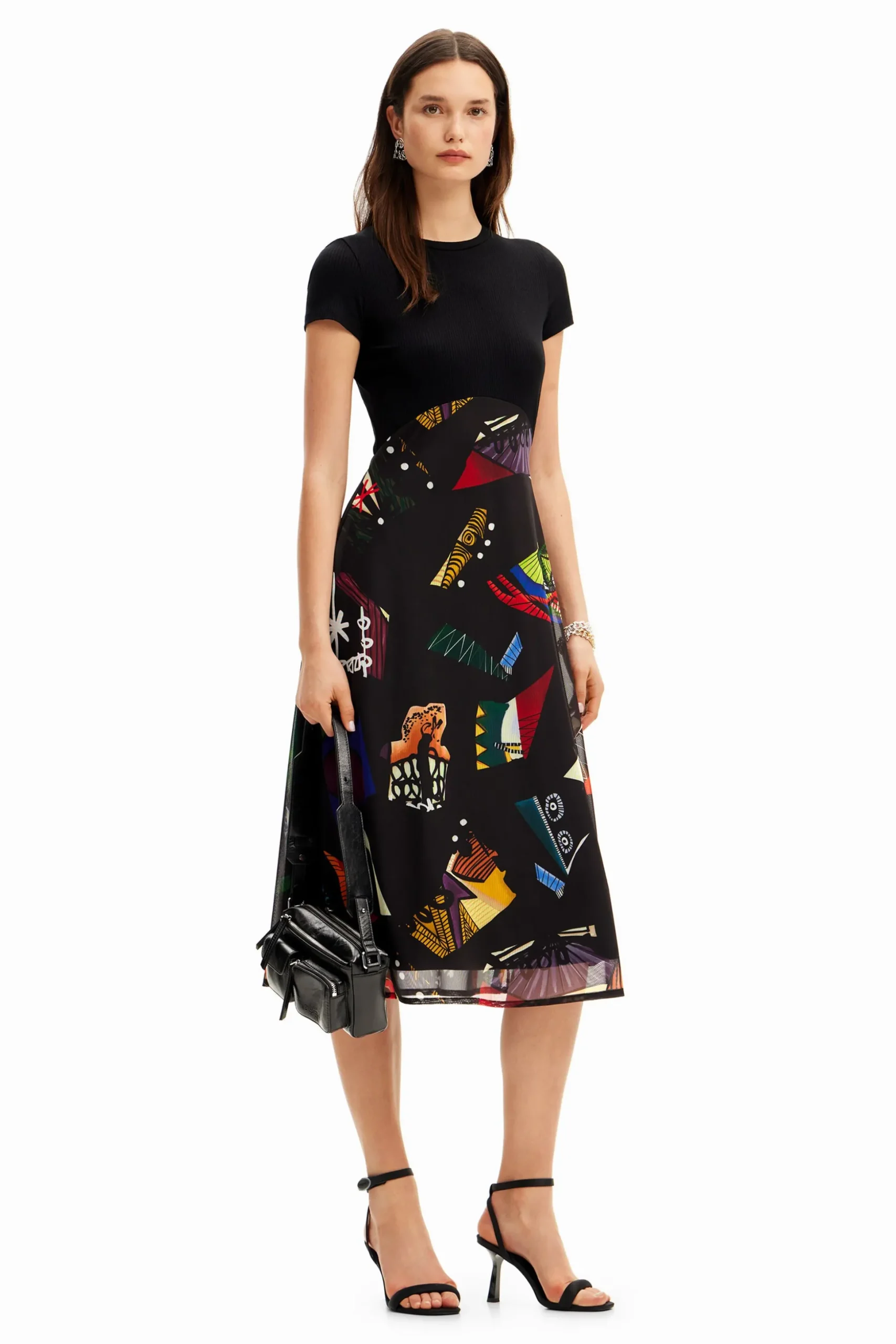 M. Christian Lacroix combination midi dress