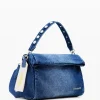 M denim crossbody bag