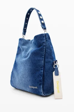M denim crossbody bag