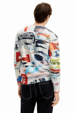 Magazine print sweatshirt