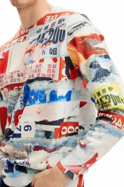 Magazine print sweatshirt