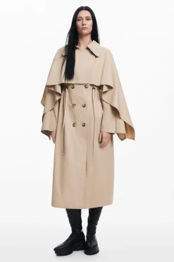 Maitrepierre batwing sleeve trench coat