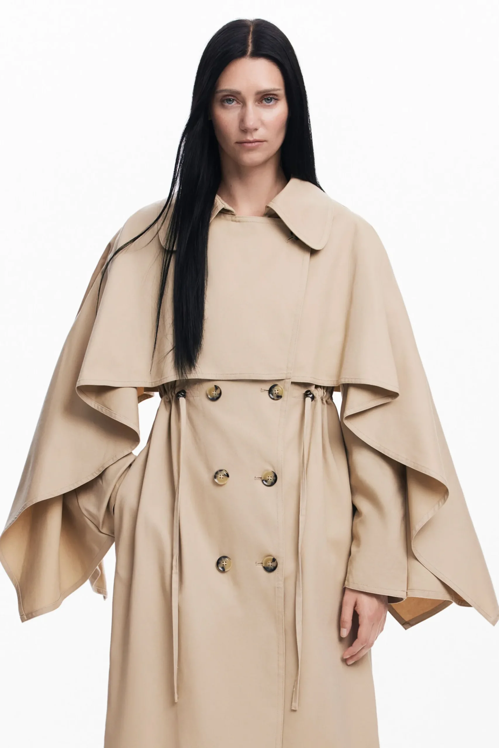 Maitrepierre batwing sleeve trench coat