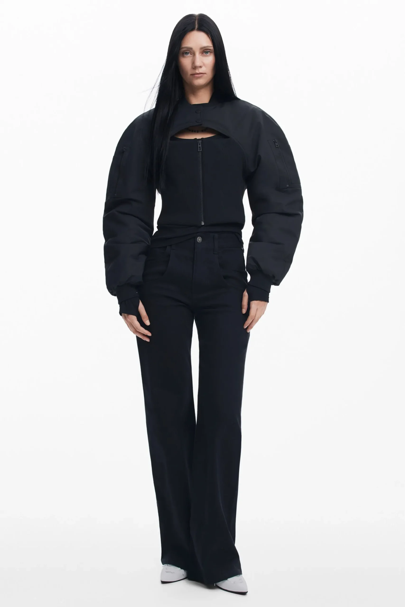 Maitrepierre corset-style bomber jacket
