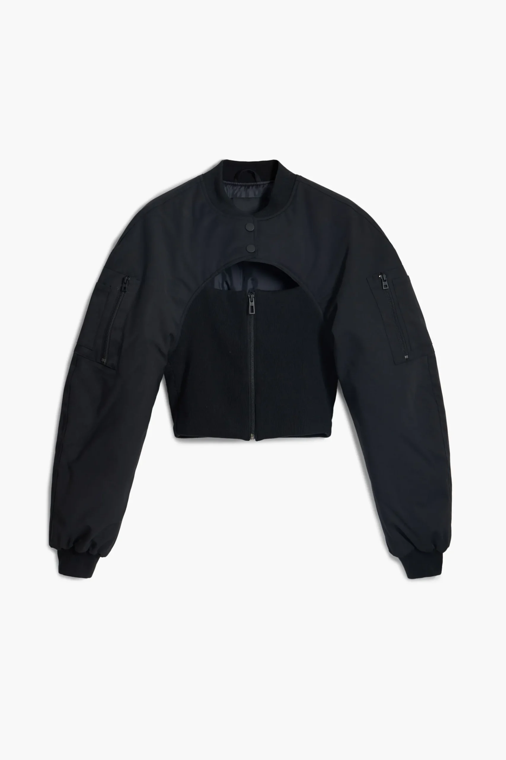 Maitrepierre corset-style bomber jacket