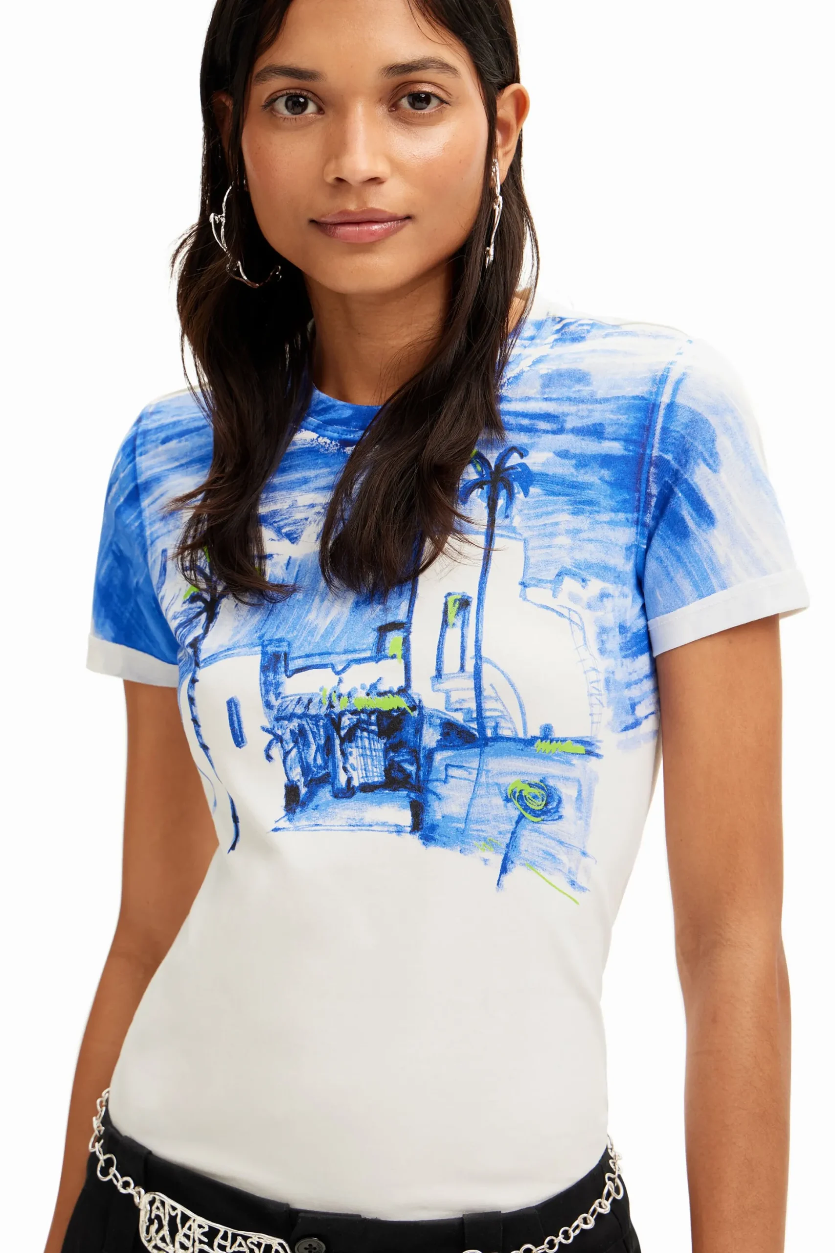 Mediterranean landscape T-shirt