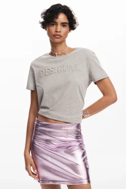 Metallic miniskirt