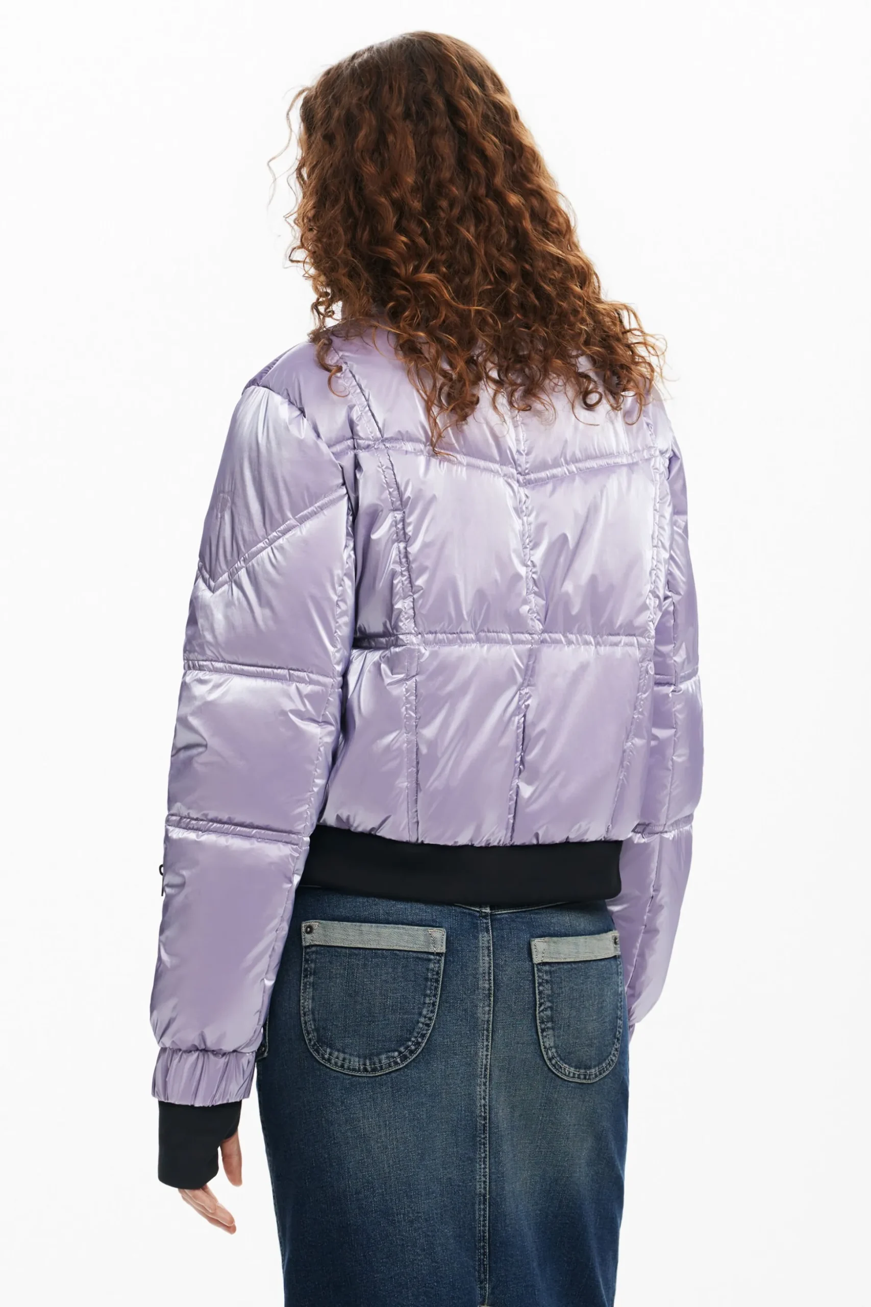 Metallic padded coat