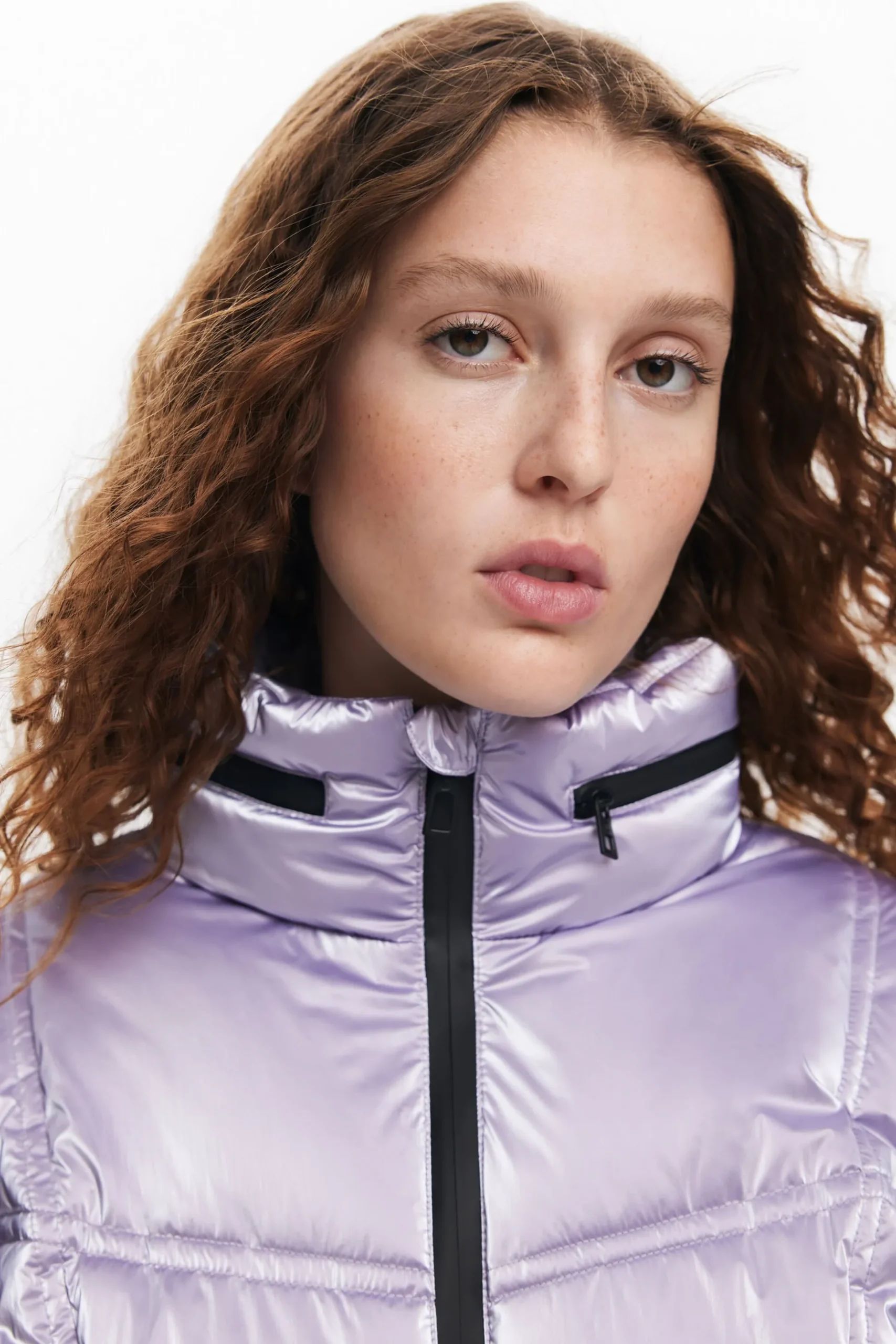 Metallic padded coat