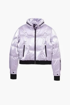 Metallic padded coat