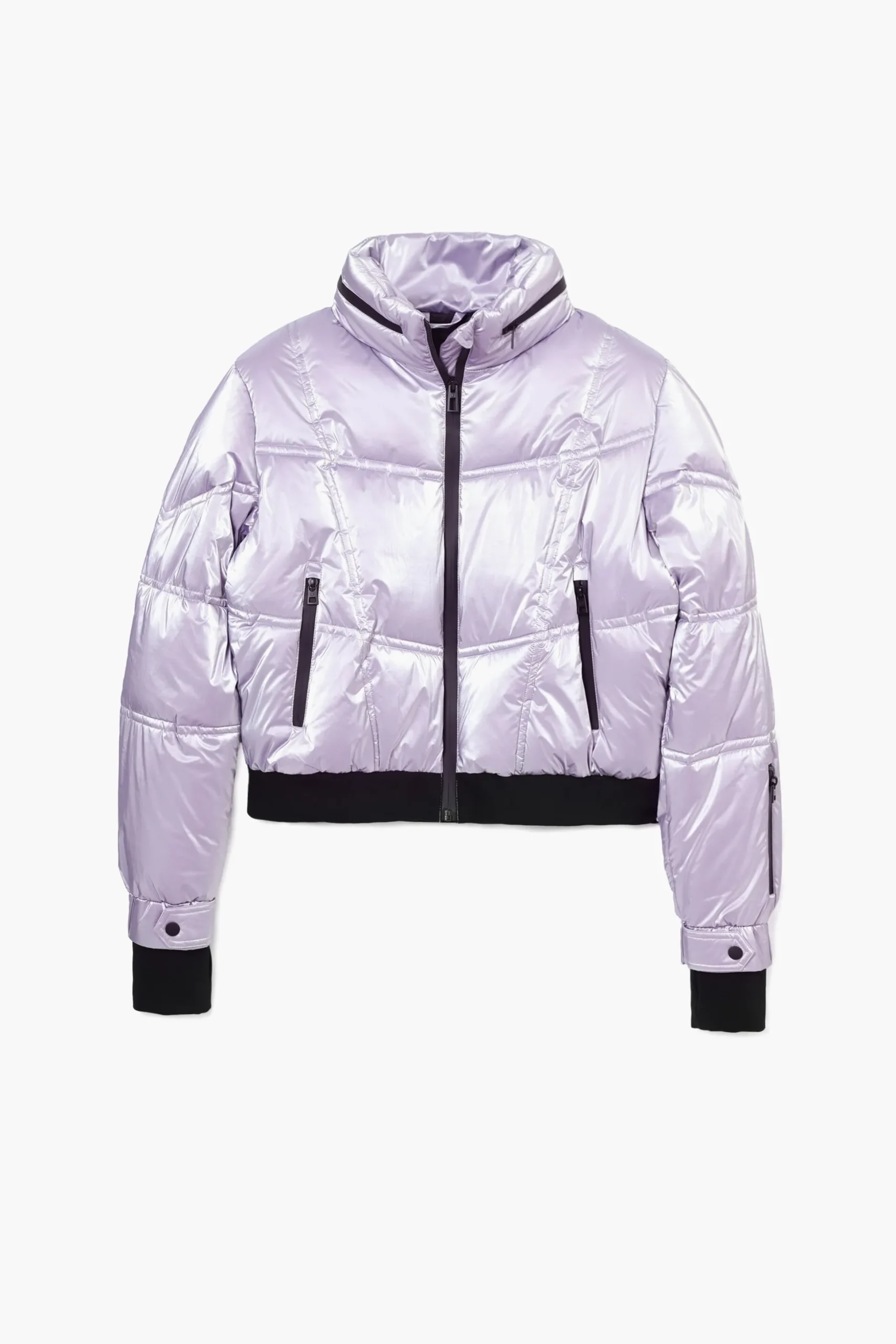Metallic padded coat