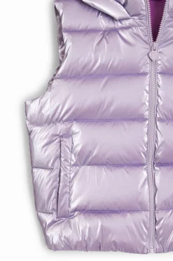 Metallic padded vest