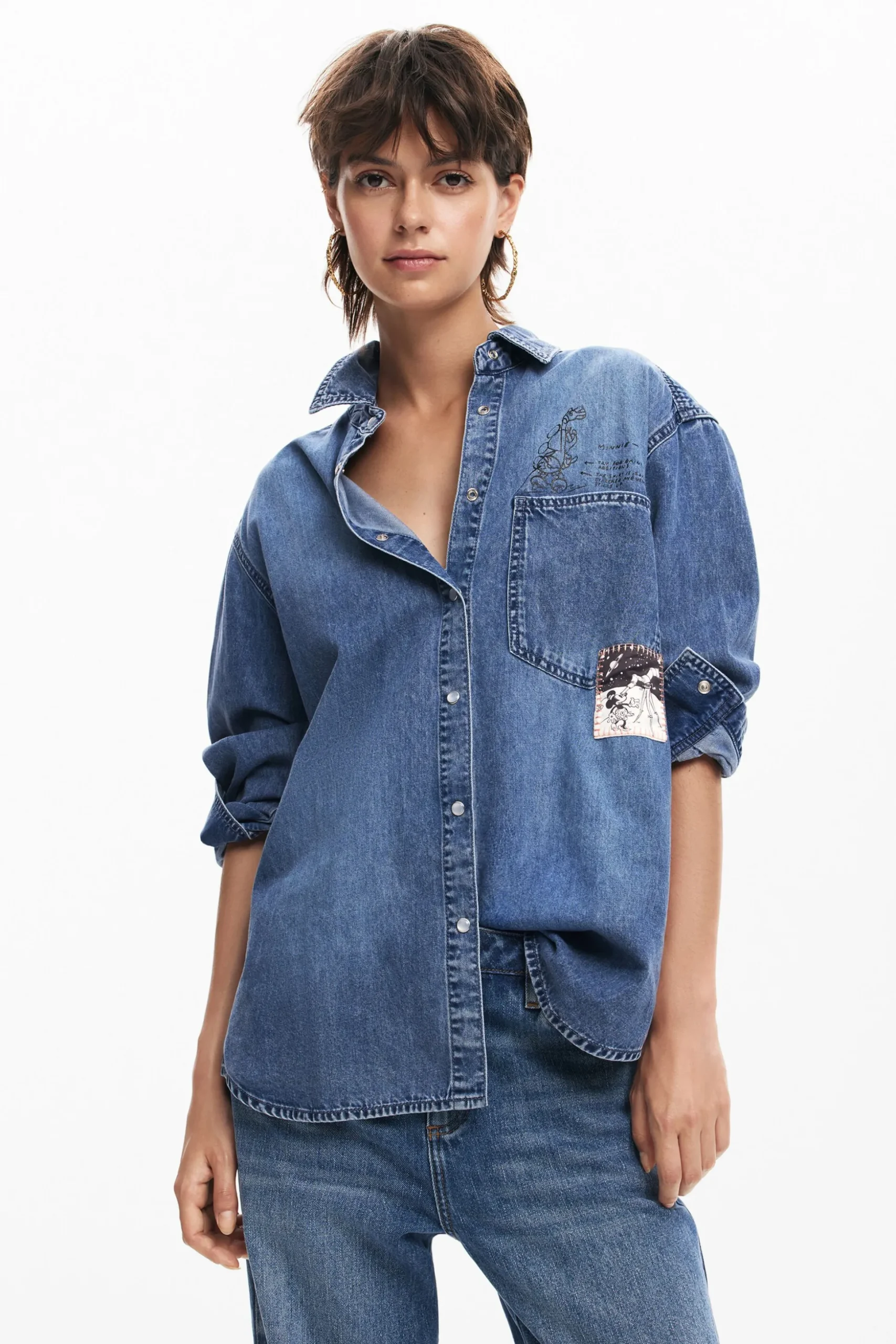 Mickey Mouse denim shirt