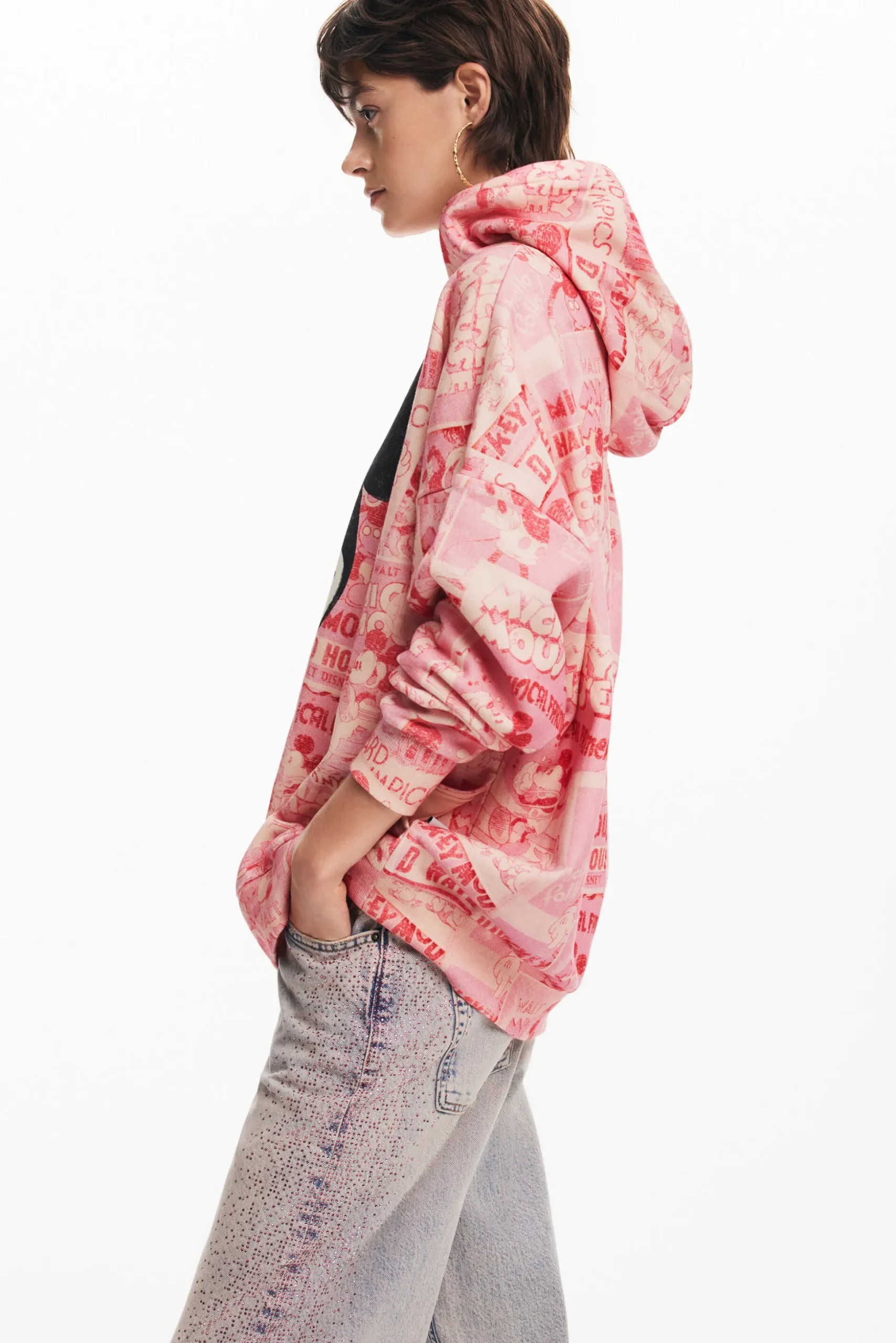 Mickey Mouse hoodie with drawstring
