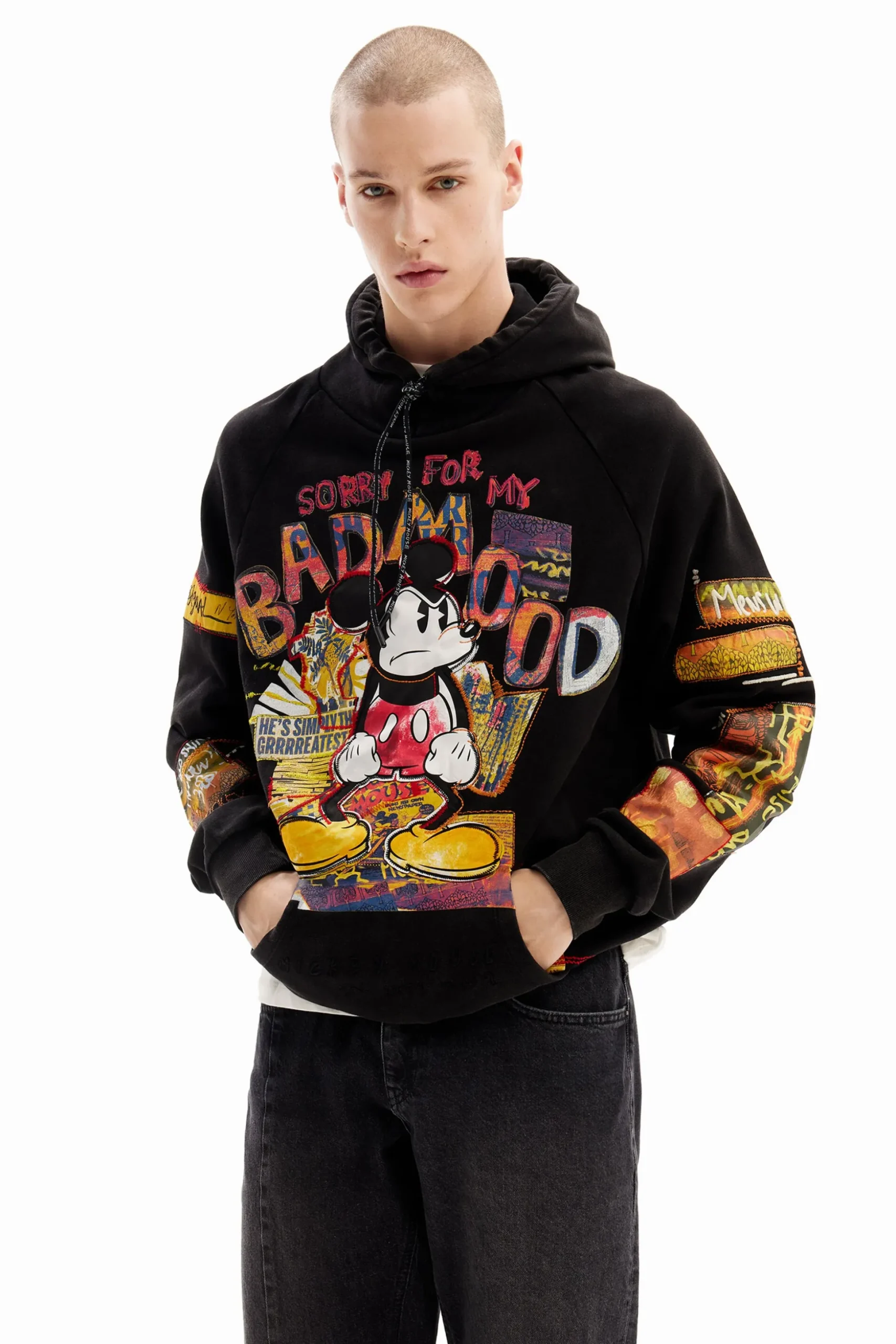 Mickey Mouse patchwork sweatshirt