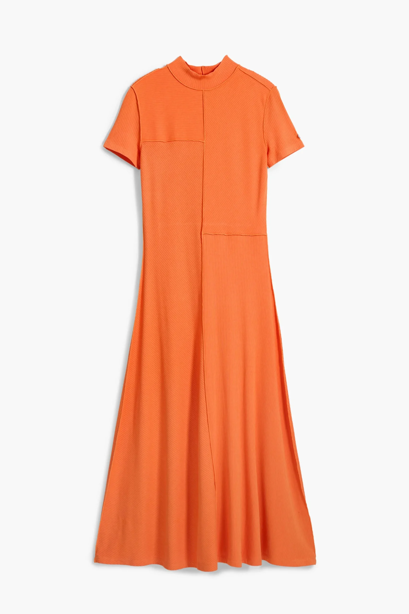 Midi dress with high neck