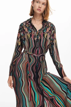 Midi shirt dress
