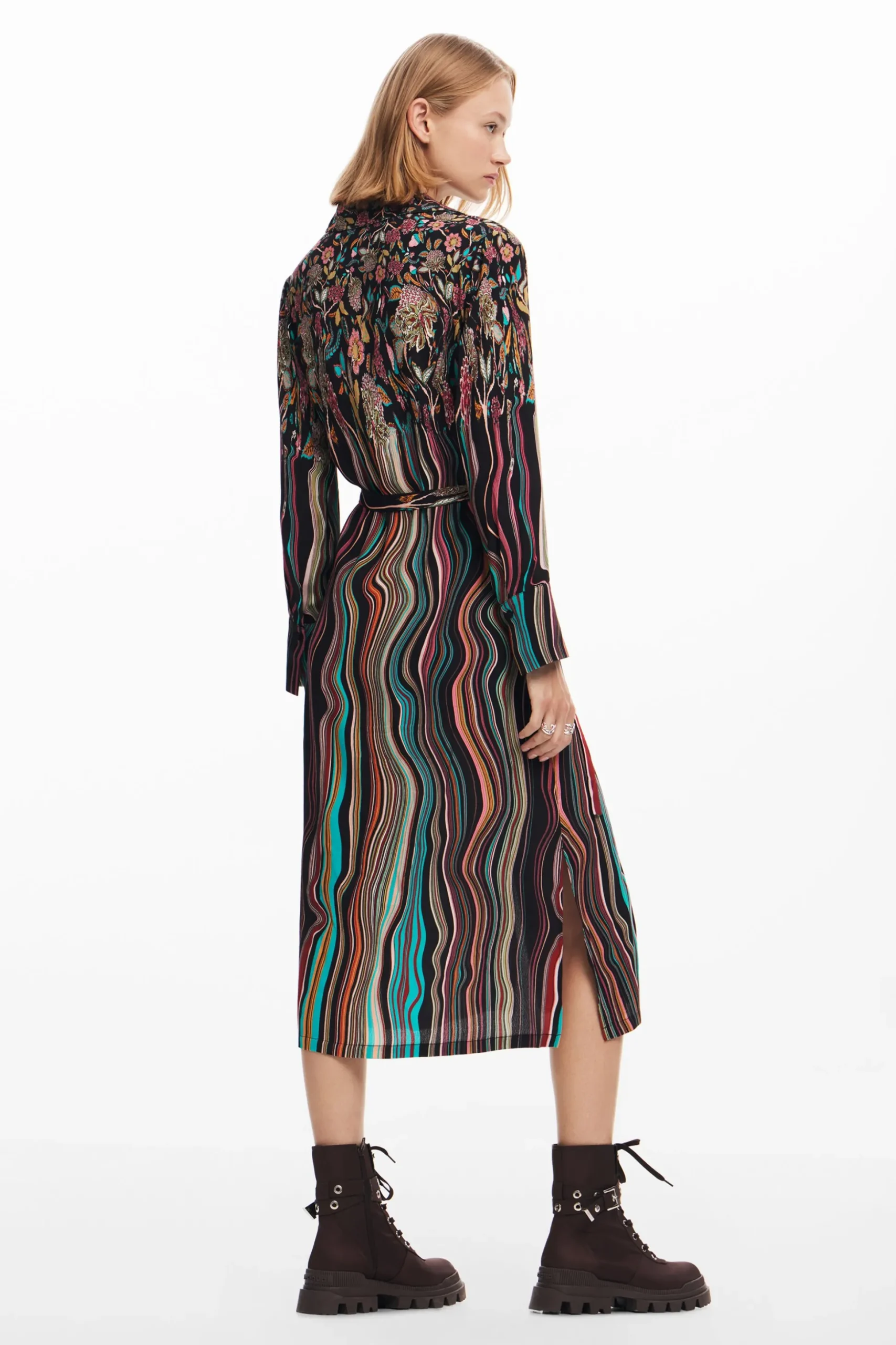 Midi shirt dress