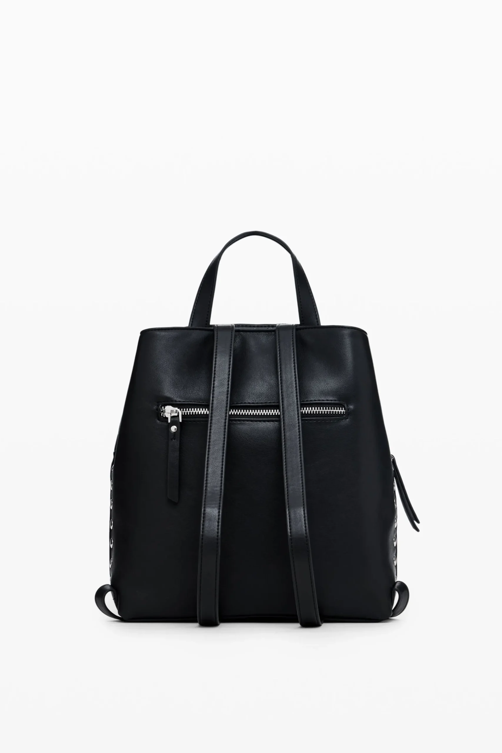 Mini backpack with geometric flowers
