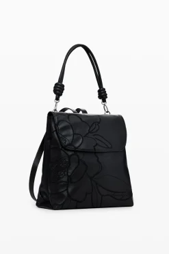 Mini botanical multi-position backpack