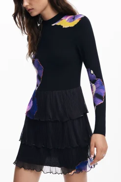 Mini dress lilies M. Christian Lacroix