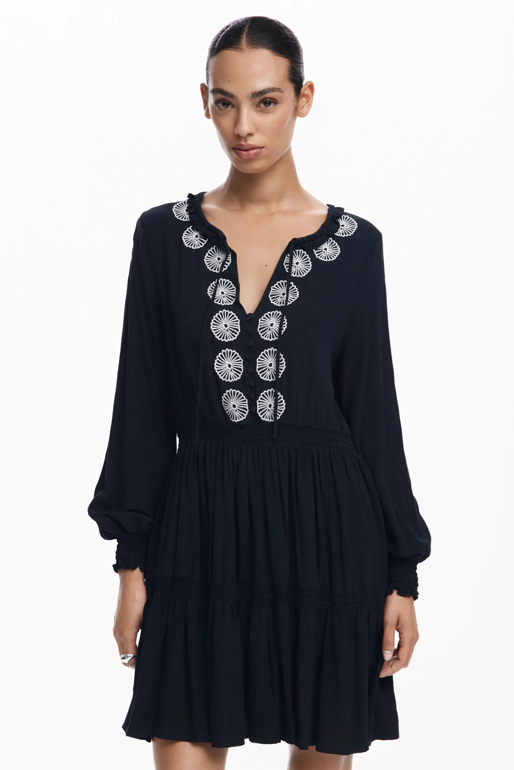 Mini dress with details