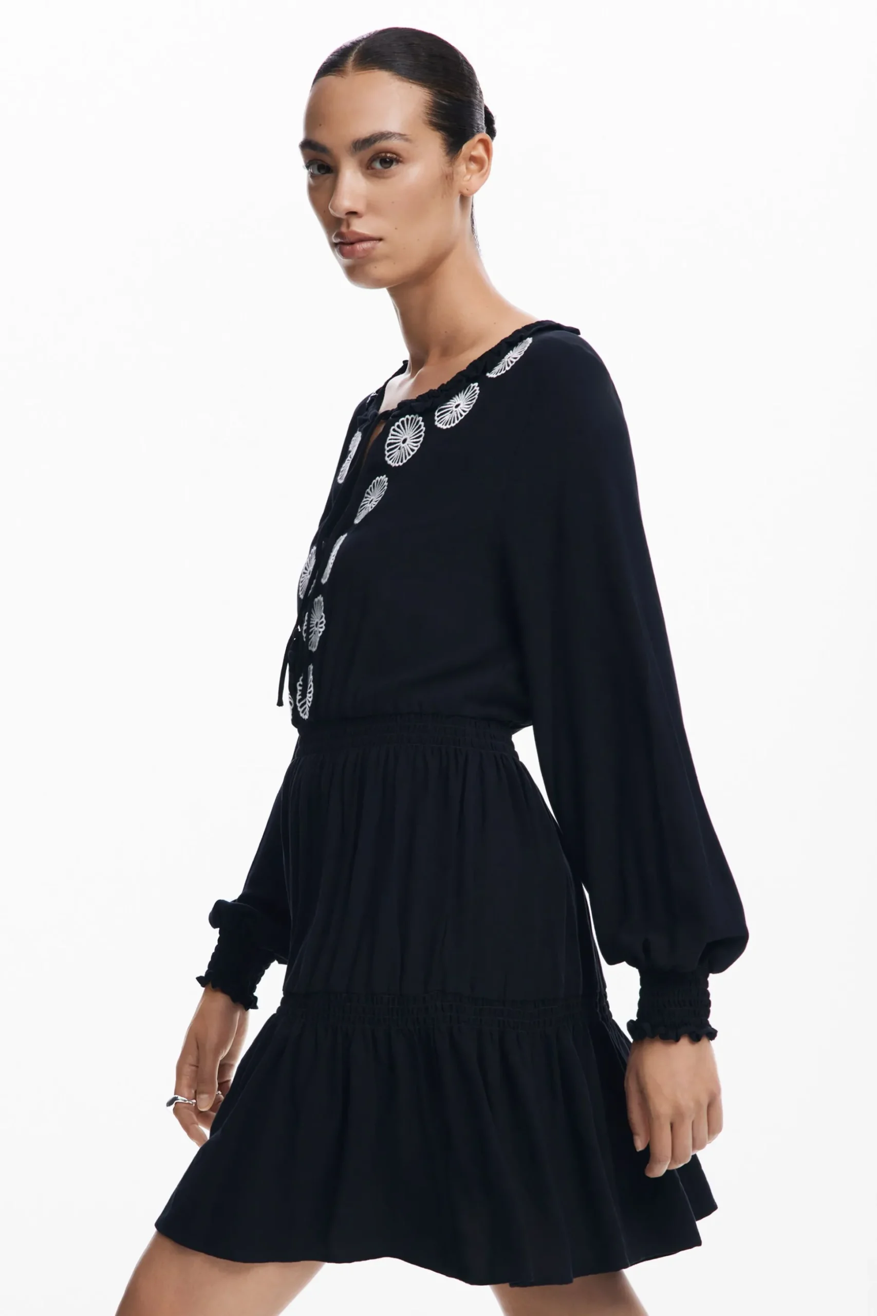 Mini dress with details