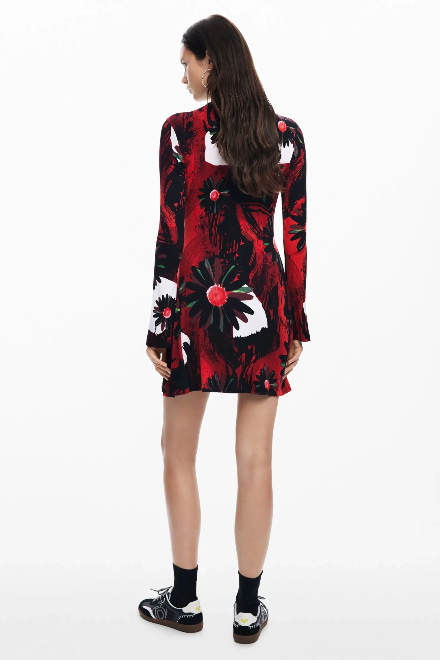 Mini dress with M. Christian Lacroix print