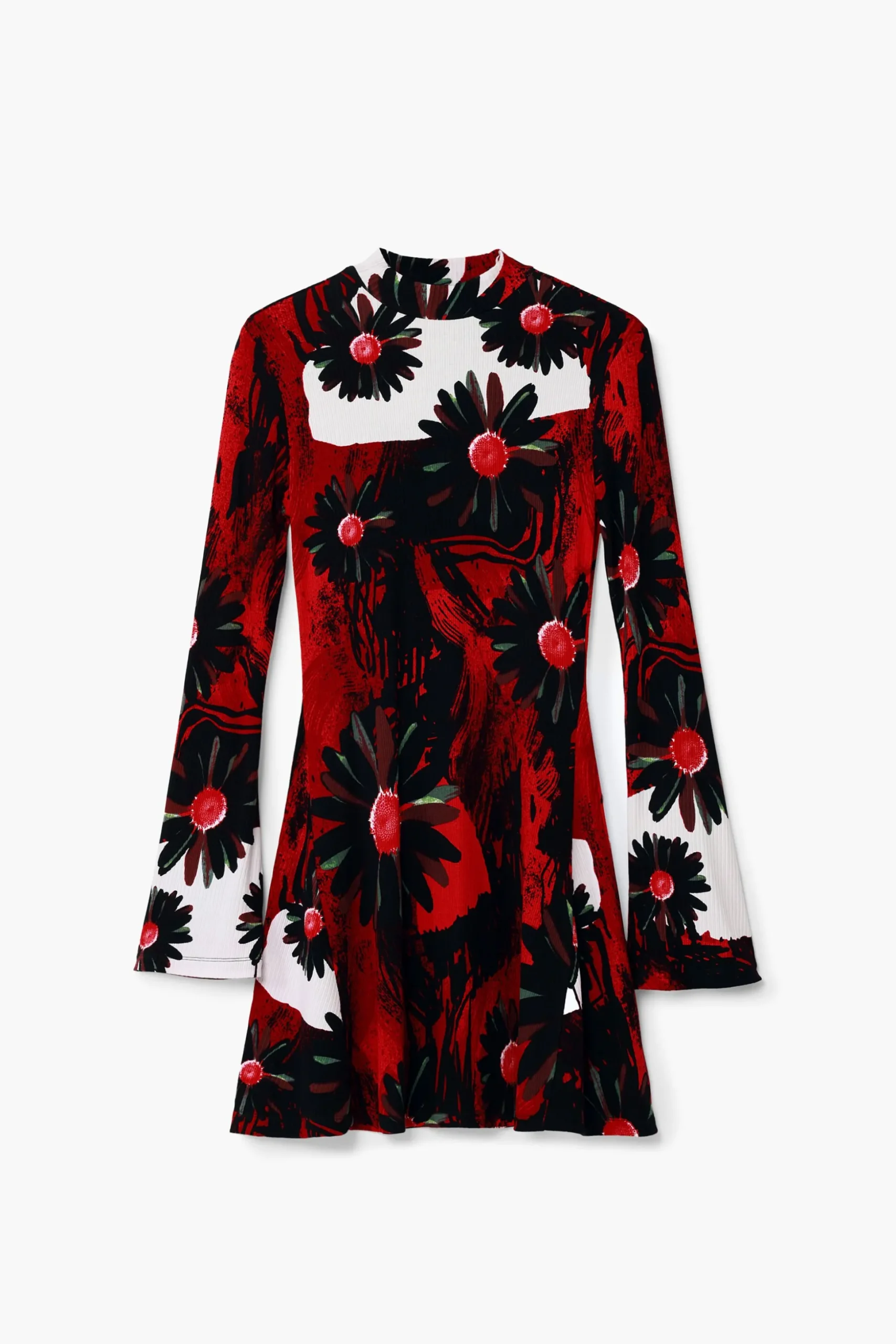 Mini dress with M. Christian Lacroix print