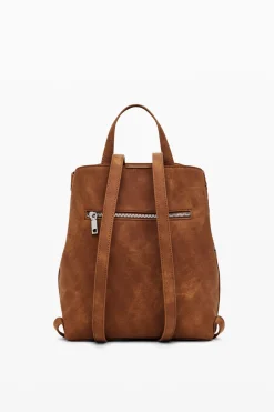 Mini embossed backpack