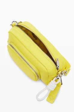 Multi-handle faux leather crossbody bag