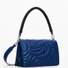 Multi-handle floral crossbody bag