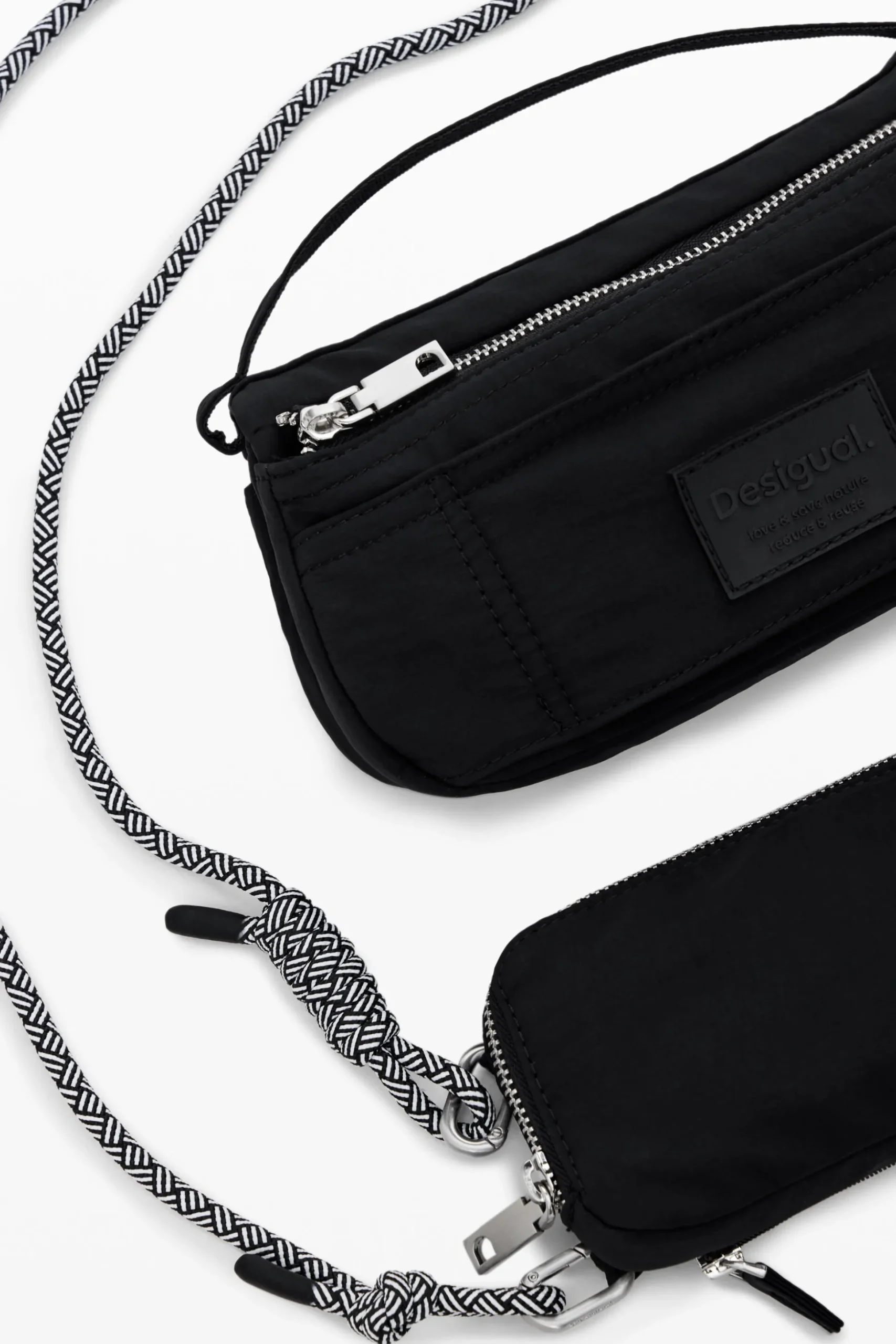 Multi-pocket crossbody bag with modules