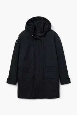 Multi-pocket lined parka